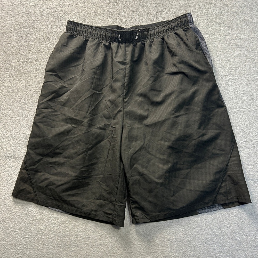 Game Time Athletic Shorts Mens Large Black Basketball Activewear Training Sports